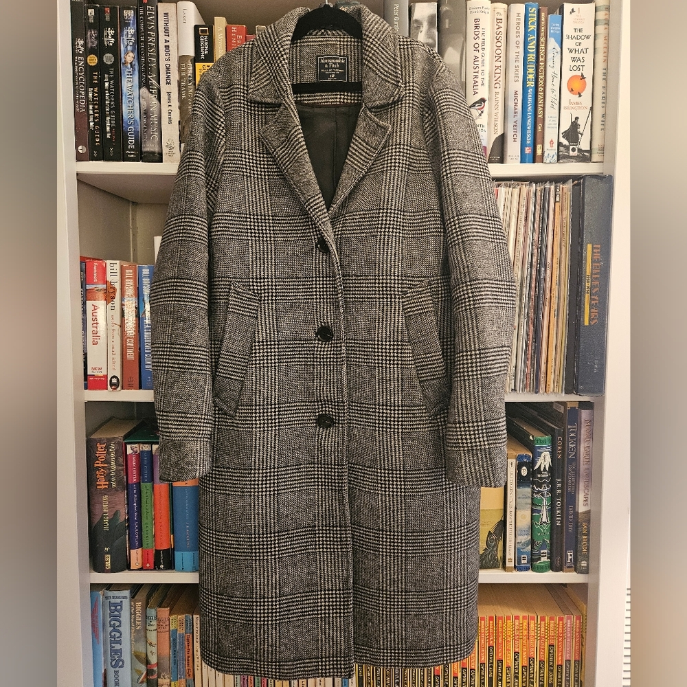 Abercrombie wool-blend topcoat